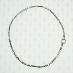 Edgy Chain with Faceted Gunmetal Links
