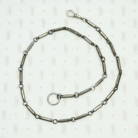 Edgy Chain with Faceted Gunmetal Links