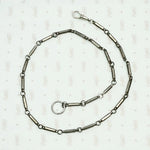 Edgy Chain with Faceted Gunmetal Links