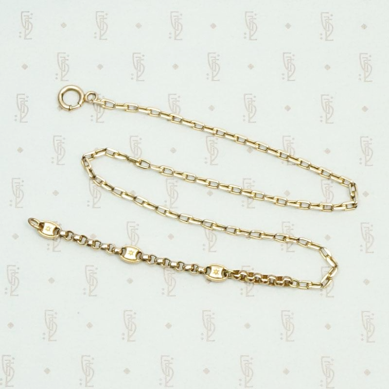 Glam Star Studded Gold Married Chain
