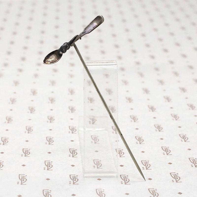Victorian Mouse Stick Pin in Silver