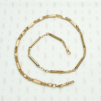 Heavy Highly-Detailed Victorian Bar Link Chain