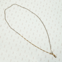 Two Tone Married Chain with Paper Clip Links