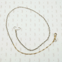 Two Tone Married Chain with Paper Clip Links