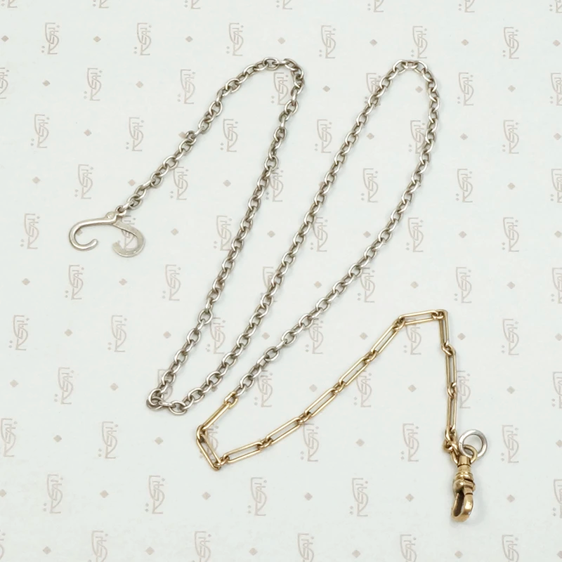 Two Tone Married Chain with Paper Clip Links