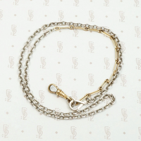 Two Tone Married Chain with Paper Clip Links