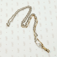 Two Tone Married Chain with Paper Clip Links