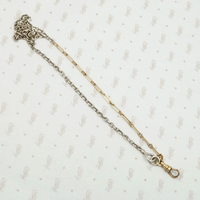 Two Tone Married Chain with Paper Clip Links