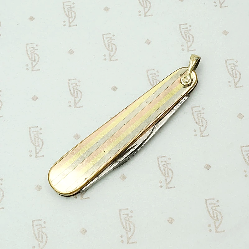 Gorgeous Edwardian Three Tone Pocket Knife