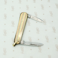 Gorgeous Edwardian Three Tone Pocket Knife