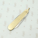 Edwardian Gold Filled Pinstripe Pocket Knife