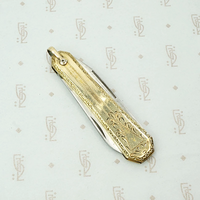 Ornate Engraved Art Deco Pocket Knife
