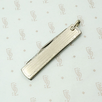 Pinstriped Sterling Silver Art Deco Pocket Knife