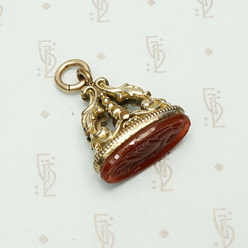 Bubbles & Flourishes 1940s Watch Fob