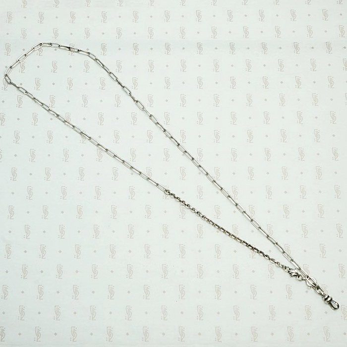 Mixed Sterling Silver Chains with Leaf Detail