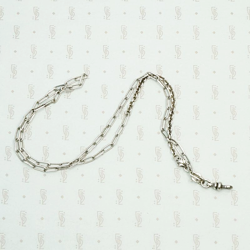 Mixed Sterling Silver Chains with Leaf Detail