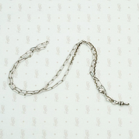 Mixed Sterling Silver Chains with Leaf Detail