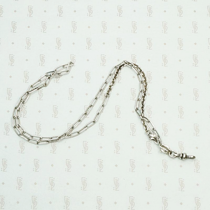 Mixed Sterling Silver Chains with Leaf Detail