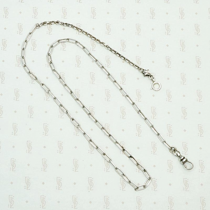 Mixed Sterling Silver Chains with Leaf Detail