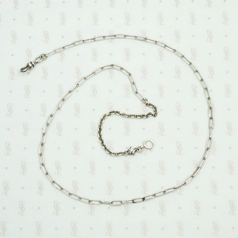 Mixed Sterling Silver Chains with Leaf Detail