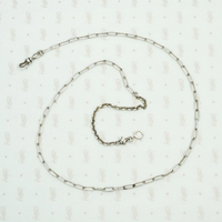 Mixed Sterling Silver Chains with Leaf Detail