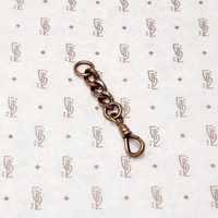 Textured Link Rose Gold Filled Charm Holder