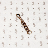 Textured Link Rose Gold Filled Charm Holder