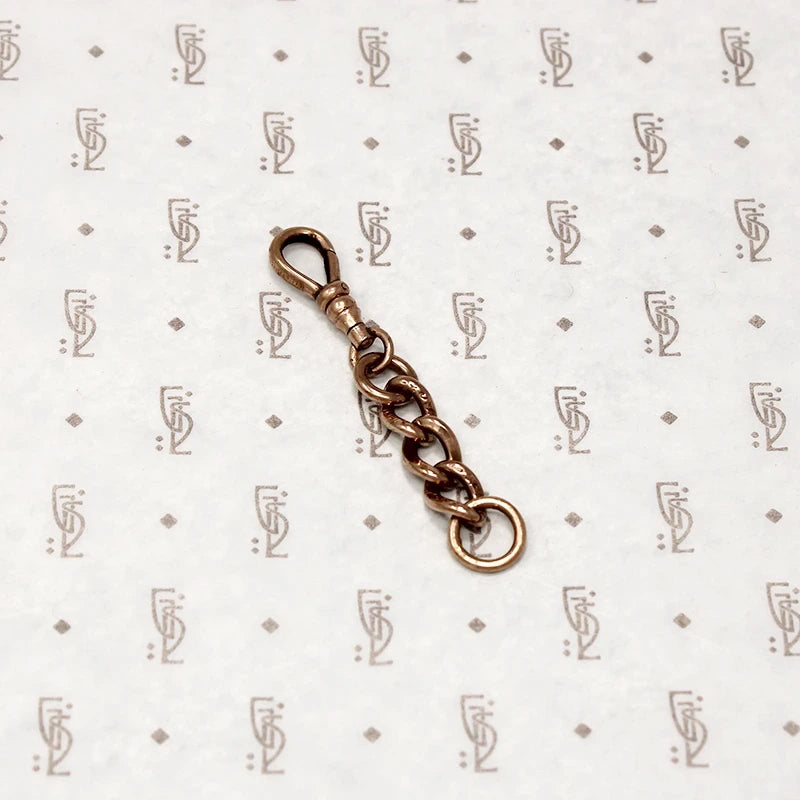 Textured Link Rose Gold Filled Charm Holder