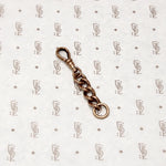 Textured Link Rose Gold Filled Charm Holder