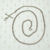 Sterling Flat & Flexible Married Chain with Hook & Bar