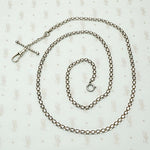 Sterling Flat & Flexible Married Chain with Hook & Bar