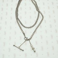 Sterling Flat & Flexible Married Chain with Hook & Bar