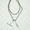 Sterling Flat & Flexible Married Chain with Hook & Bar