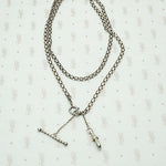 Sterling Flat & Flexible Married Chain with Hook & Bar