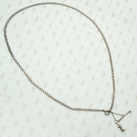 Sterling Flat & Flexible Married Chain with Hook & Bar