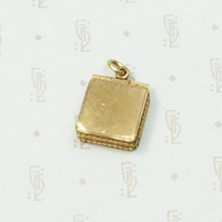 Stylish Square Engraved Victorian Locket