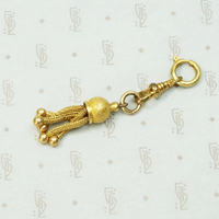 Chubby Gold Victorian Tassel Pendant