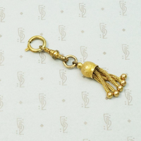 Chubby Gold Victorian Tassel Pendant