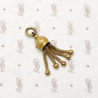 Chubby Gold Victorian Tassel Pendant