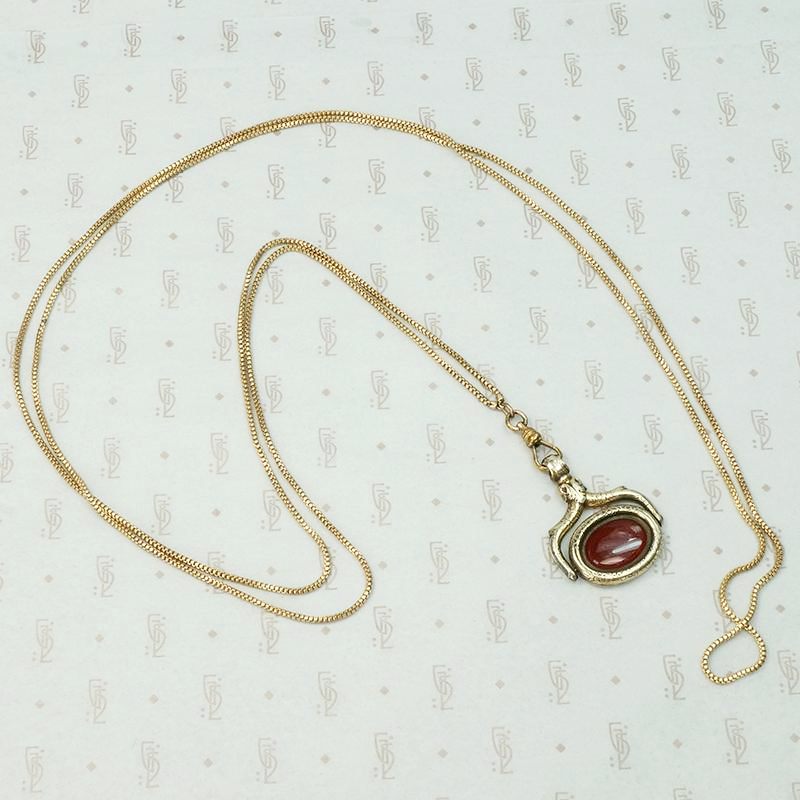 Gorgeous Georgian Carnelian Spinner Fob