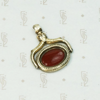 Gorgeous Georgian Carnelian Spinner Fob