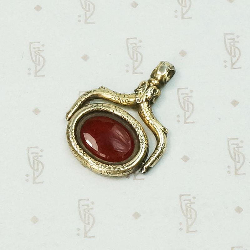 Gorgeous Georgian Carnelian Spinner Fob