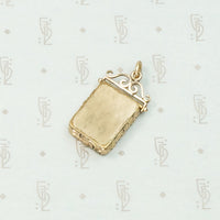 Victorian Nautical Locket Engraved with Sail Boat