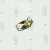 Tiny Enameled Silver Cicada Pendant