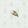 Tiny Enameled Silver Cicada Pendant