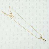 Delicate Gold Hook & Bar Necklace