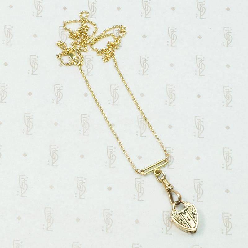 Delicate Gold Hook & Bar Necklace
