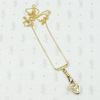 Delicate Gold Hook & Bar Necklace