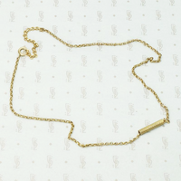 Irresistibly Tactile Antique Chain with Sliding Tube