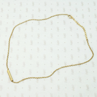 Irresistibly Tactile Antique Chain with Sliding Tube